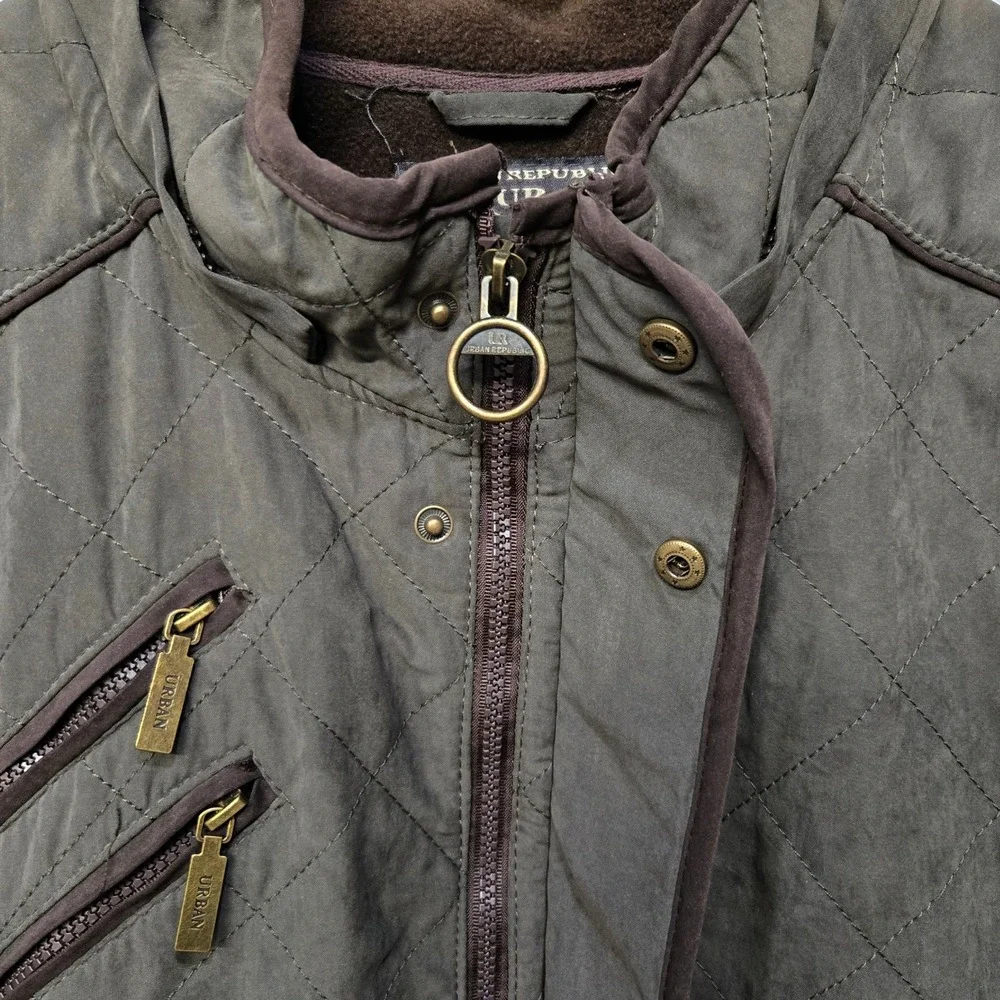 Mens XL Quilted Barn Chore Field Jacket Coat‎ Brown Equestrian Hunting Heritage